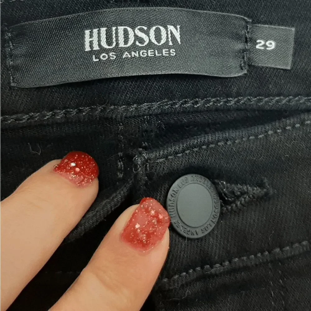 Hudson Holly Holly High Rise Skinny Ankle Jeans with Piping